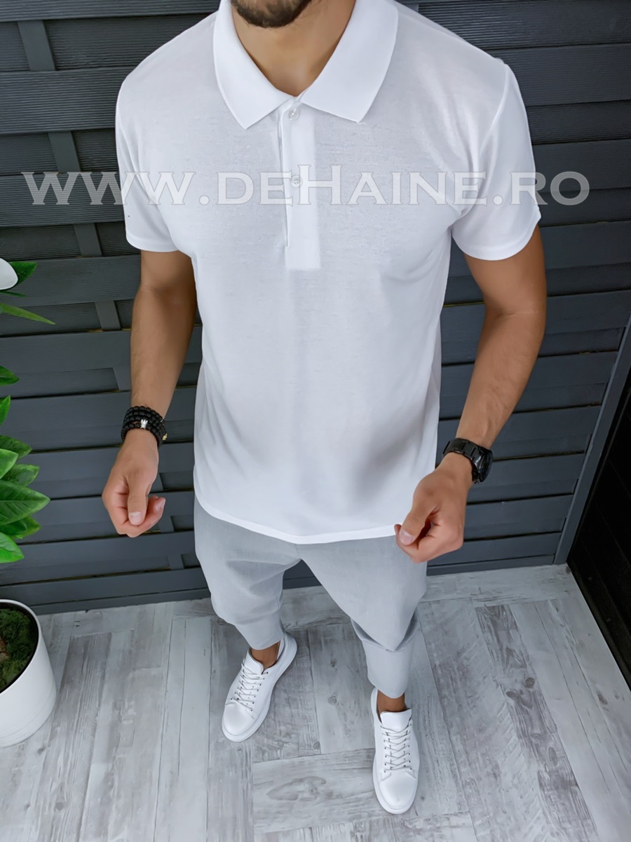 Tricou barbati alb slim fit zr b1018 p9-3